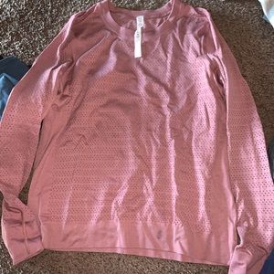 Pink long sleeve lululemon shirt